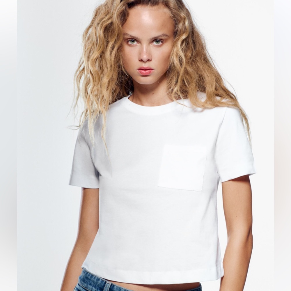 Zara Basic T-Shirt with Pocket